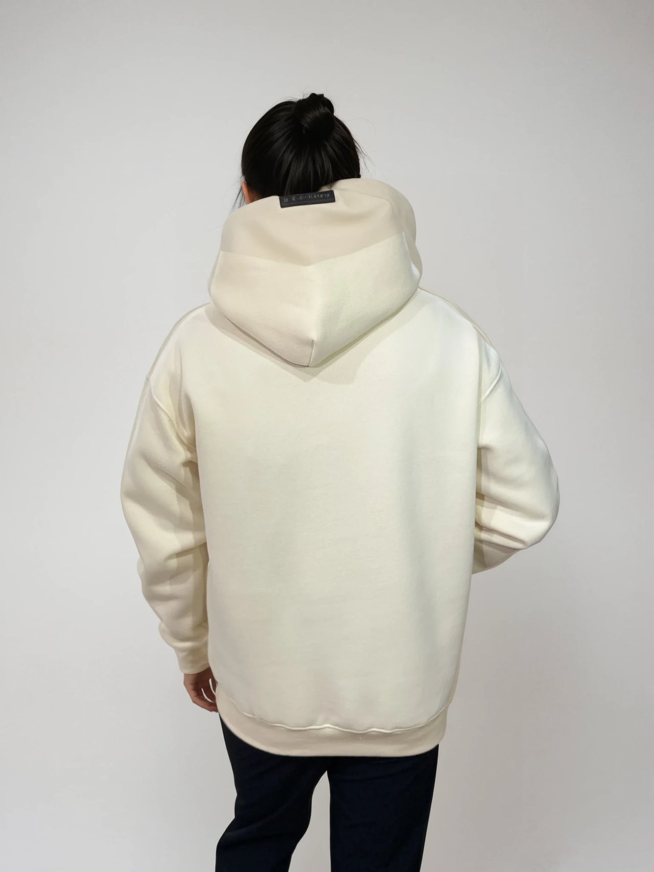 Beyond Elite Hoodie Apricot  - Back view on model