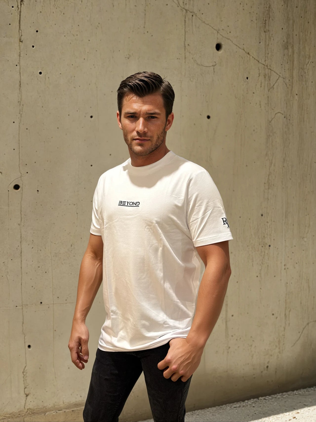 Performance Tee Alphine White - Angle view