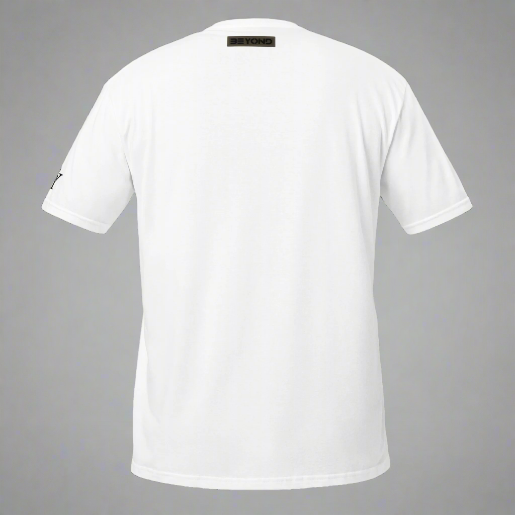 Performance Tee Alpine White - Product flat Back View