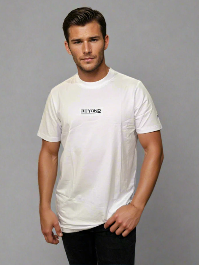 Performance Tee Alpine White - Front view on model